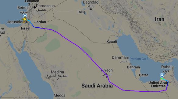 L’Arabia Saudita concede i diritti di sorvolo del suo spazio aereo