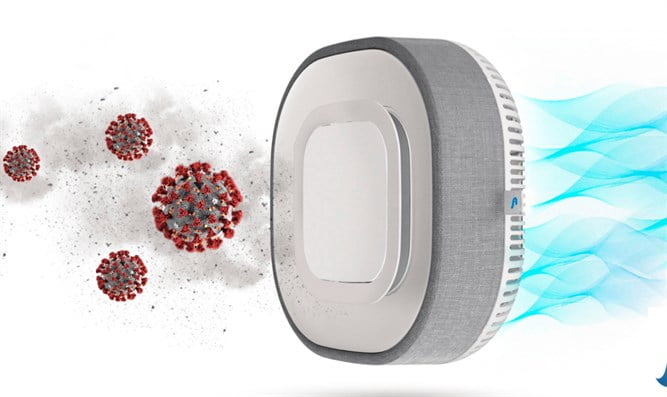 Aura Air promette di filtrare l’aria ed eliminare le particelle di COVID19