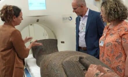 Antichi coperchi di bare egizie esaminati con la TAC in Israele